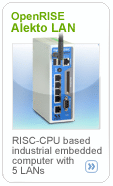 VSCOM - RISC-CPU based industrial embedded computer with 5 LANs 