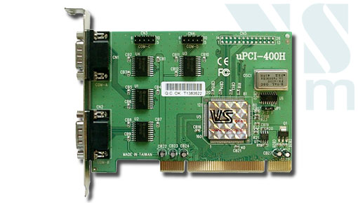 VScom 400H UPCI, a 4 Port RS232 PCI card, 16C950 UART