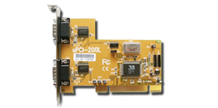 VScom 200L UPCI, a 2 Port RS232 PCI card, 16C550 UART