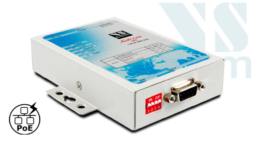 VScom NetCom 111 PoE, a Serial Device Server for Ethernet/TCP to RS232 with Power over Ethernet