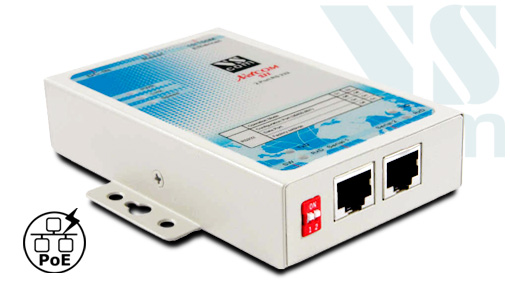 VScom NetCom 211 PoE, a 2 port Serial Device Server for Ethernet/TCP to RS232 with Power over Ethernet