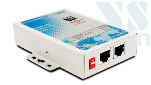 VScom NetCom 211, a 2 port Serial Device Server for Ethernet/TCP to RS232