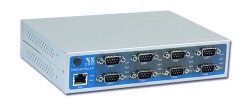 VScom NetCom+ (Plus) 811, an octal port Serial Device Server for Ethernet/TCP to RS232