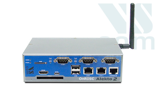 Alekto 2 OnRISC ARM Industrial PC with Sitara Cortex-A8 Am335x processor system on Chip SOC
