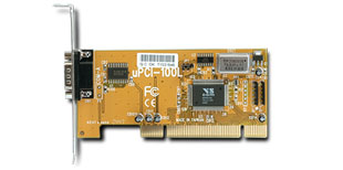 VScom 100L UPCI, a 1 Port RS232 PCI card, 16C550 UART