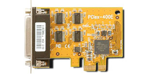 VScom 400E PCIex, a 4 Port RS232 PCI Express x1 card, 16C950 UART