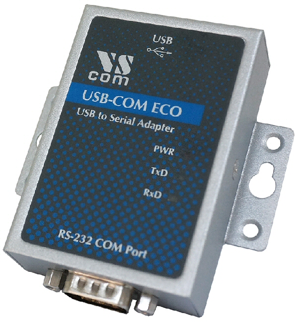 VScom USB-COM ECO, a single port USB-to-Serial RS232 adapter