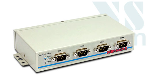 Vscom USB-4COM-M, an USB to 4 x RS232 serial port converter DB9 connector