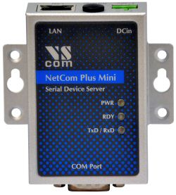 VScom NetCom+ (Plus) 111 Mini, a single port Serial Device Server for Ethernet/TCP to RS232