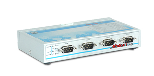 VScom ModGate 413, a 4 port Gateway from Modbus/TCP to Modbus/RTU/ASCII and vice versa