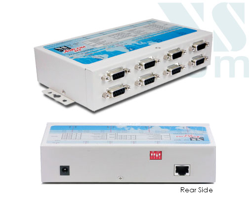 VScom NetCom 811, an 8 port Serial Device Server for Ethernet/TCP to RS232