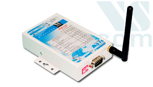 VScom NetCom 123 WLAN, a Serial Device Server for WLAN and Ethernet/TCP to RS232/422/485