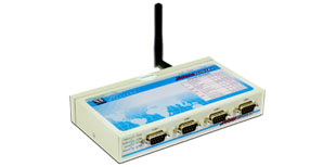 VScom NetCom 423 WLAN, a 4 port Serial Device Server for WLAN and Ethernet/TCP to RS232/422/485